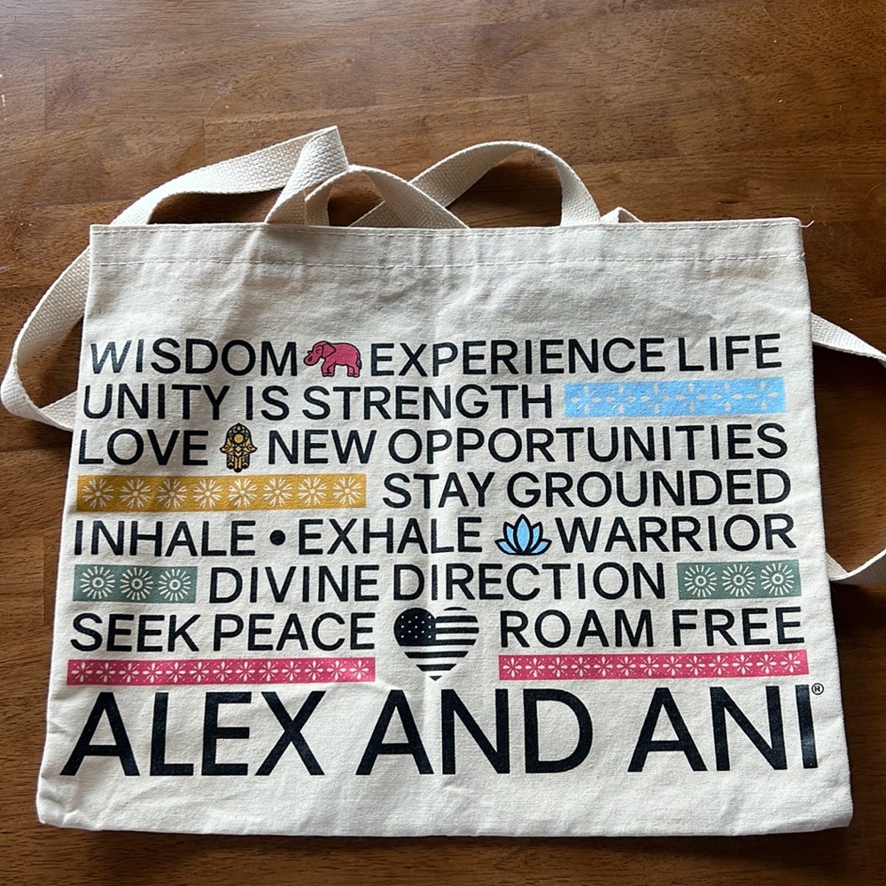 Alex and Ani tote bag